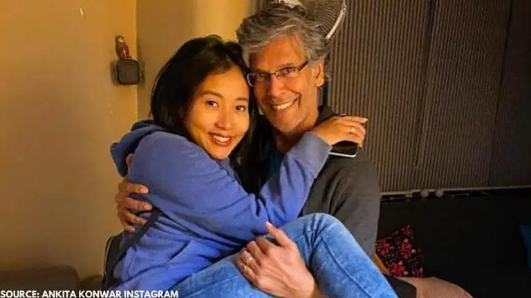 Milind Soman's wife Ankita Konwar croons Adele's song 'Someone Like You'; watch Milind Soman