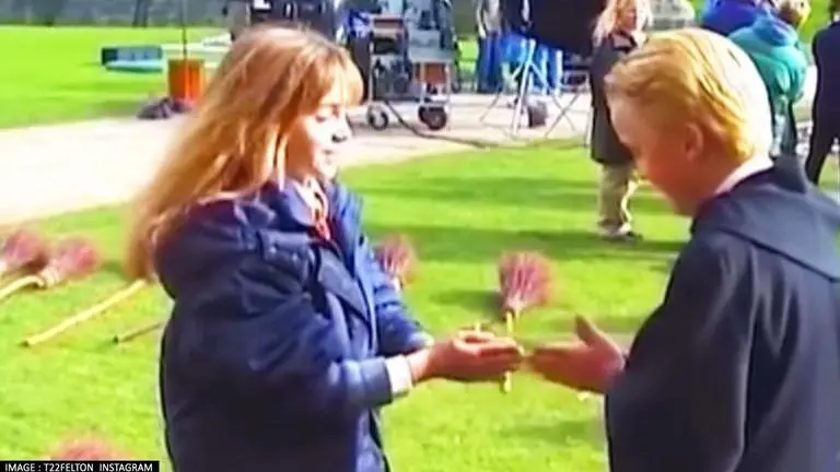 Tom Felton shares clip of him playing 'slaps' with Emma Watson; Potterheads feel nostalgic Tom Felton