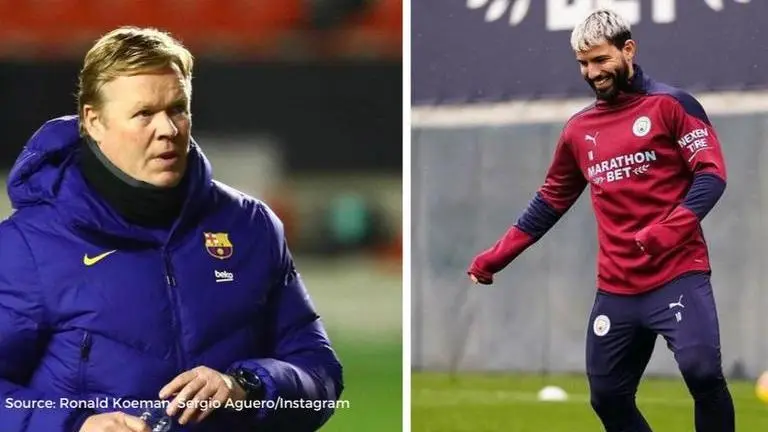 Sergio Aguero to Barcelona? Man City star's agent lands in Spain to discuss transfer Sergio Aguero and Ronald Koeman