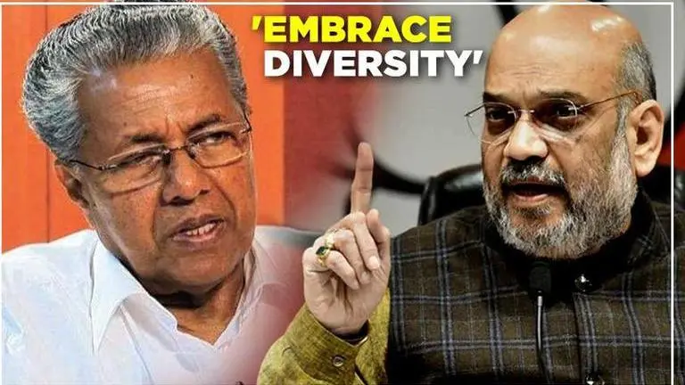 Kerala CM Pinnarayi Vijayan slams Shah for his remark on Hindi Diwas Kerala CM