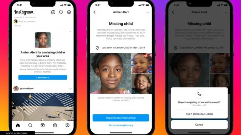 Instagram releases AMBER Alerts for missing children in 25 countries around the world Instagram releases AMBER Alerts for missing children in 25 countries around the world