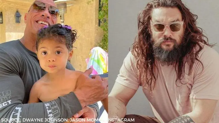 Dwayne Johnson’s daughter Tiana finds Aquaman ‘cooler’ than her father; see video In frame: Dwayne Johnson, Tiana Johnson, Jason Momoa; Source: Instagram
