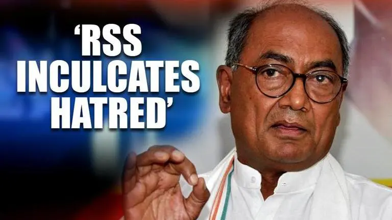 Digvijaya Singh blames RSS for inculcating 'hatred & violence' in ABVP's youngsters Digvijaya