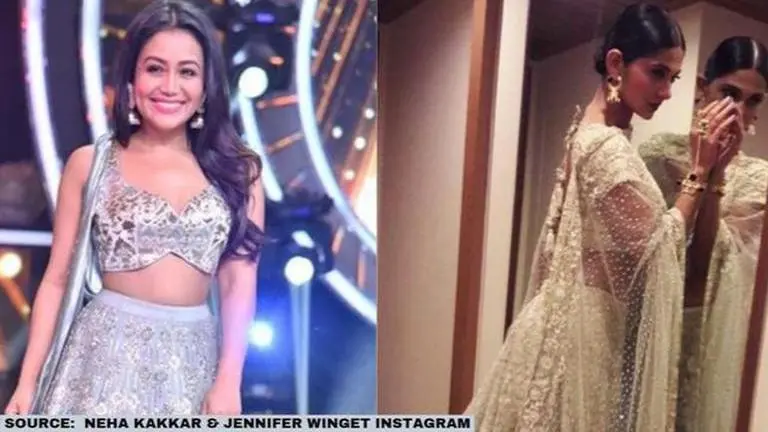 Neha Kakkar and Jennifer Winget show how to style a shimmery lehenga; See pics Neha Kakkar