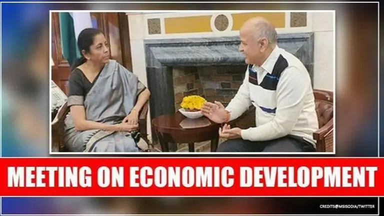 Manish Sisodia meets FM Sitharaman, seek cooperation for economic development of Delhi Manish