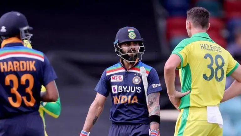 India vs Australia: Hardik Pandya & Jadeja take India to 302/5 after Kohli's fighting 50