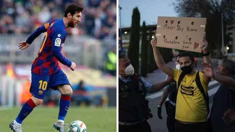 Barcelona fans storm Camp Nou demanding Bartomeu's resignation amid Messi saga barcelona