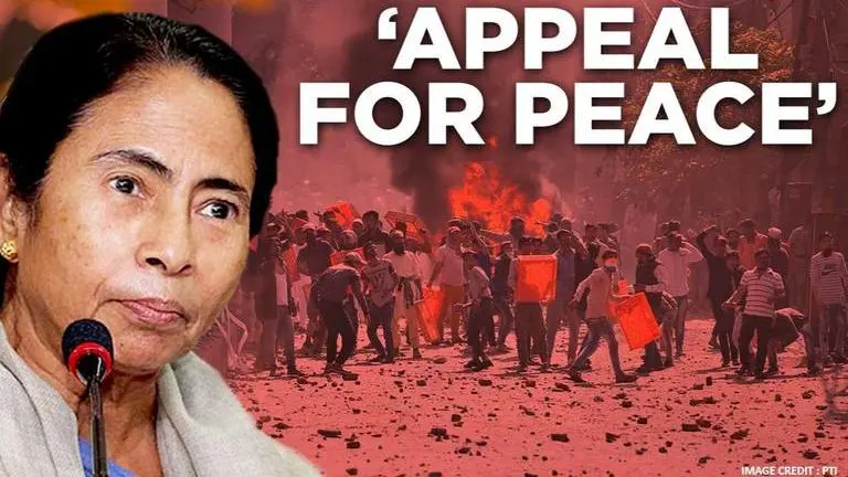 West Bengal CM Mamata Banerjee appeals for 'peace' as violence escalates in Delhi West Bengal