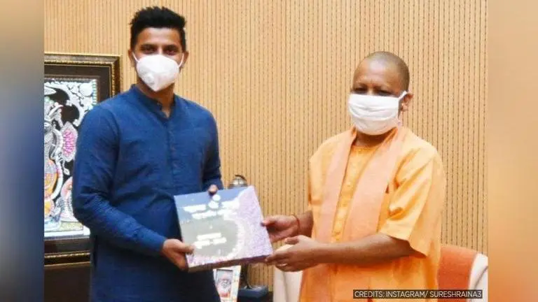 Suresh Raina posts picture with UP CM Yogi Adityanath, exudes confidence in his leadership Suresh Raina