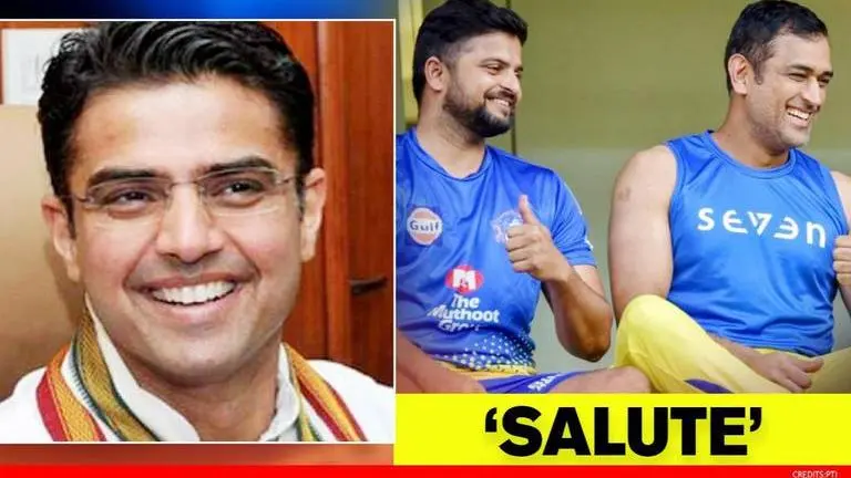 Sachin Pilot sends best wishes, salutes 'Men in Blue' as Dhoni & Raina announce retirement Sachin Pilot