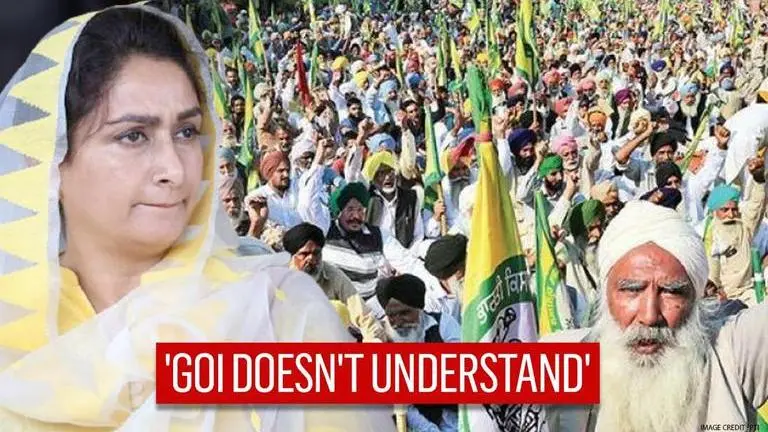 Ex-Minister Harsimrat Badal mocks Centre's 'Digital India' push amid Farmers' protest Farmers' protest