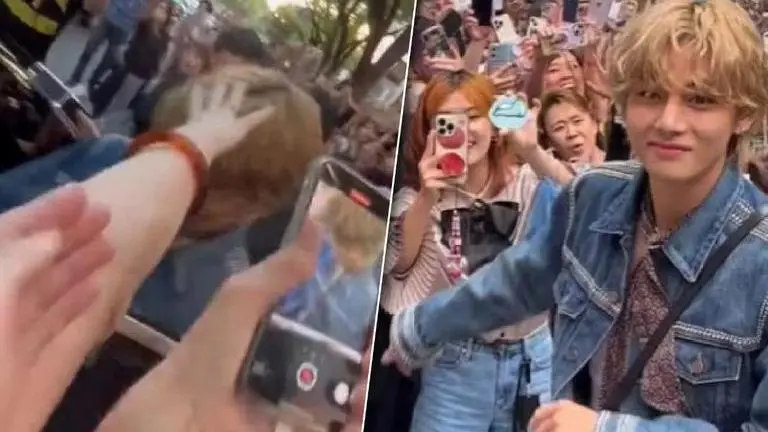 BTS V's female fan pulls his hair at Japan event, video goes viral BTS V