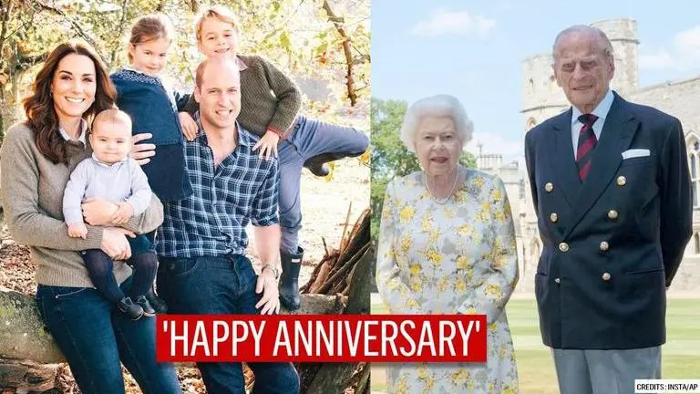 Queen Elizabeth, Prince Philip receive handmade card from George, Charlotte on anniversary Queen Elizabeth