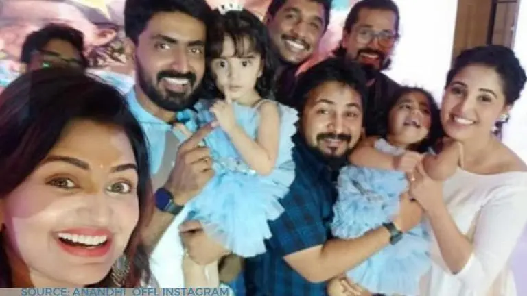 Prajin and Sandra Amy celebrate their twin daughters' second birthday; see pictures prajin and sandra amy photos
