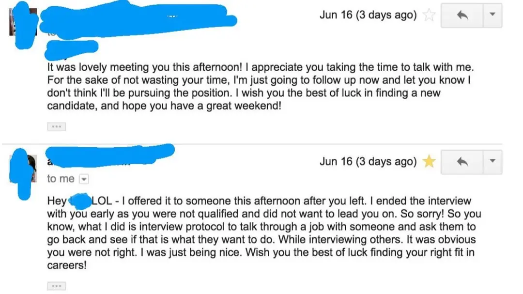 Viral: Recruiter's Response Sparks Controversy Amidst Job Application Process Recruiter's Response Sparks Debate on Professionalism