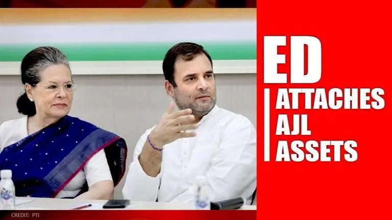 Congress-backed AJL's Bandra-based property attached by ED under PMLA; Motilal Vora named Congress