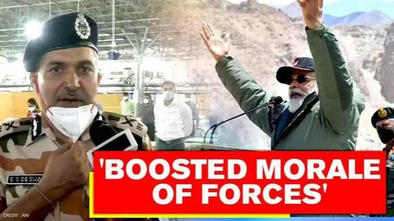 ITBP DG hails PM Modi's visit to Ladakh, says it 'boosted the morale of all forces' PM Modi