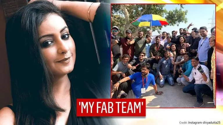 Divya Dutta wraps up 'Dhaakad ' schedule, shares a memorable picture to thank team Divya Dutta wraps up 'Dhaakad ' schedule, thanks team and shares a memorable picture