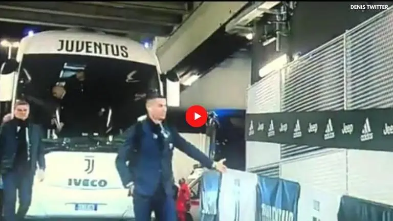 Cristiano Ronaldo comically pretends to 'high-five' non-existent fans: Watch Cristiano Ronaldo