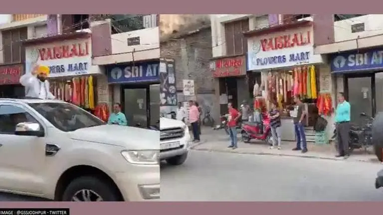 AAP star campaigner Bhagwant Mann waves at 'empty streets' in Gujarat; BJP releases video Punjab
