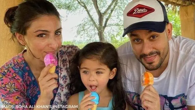 Soha Ali Khan's daughter, Inaaya Naumi Khemu 'keeping spirits high' in solo party Soha Ali Khan