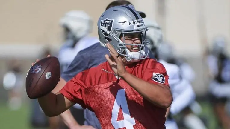 Raiders rookie QB Aidan O’Connell hopes his NFL story is just beginning Aidan O’Connell