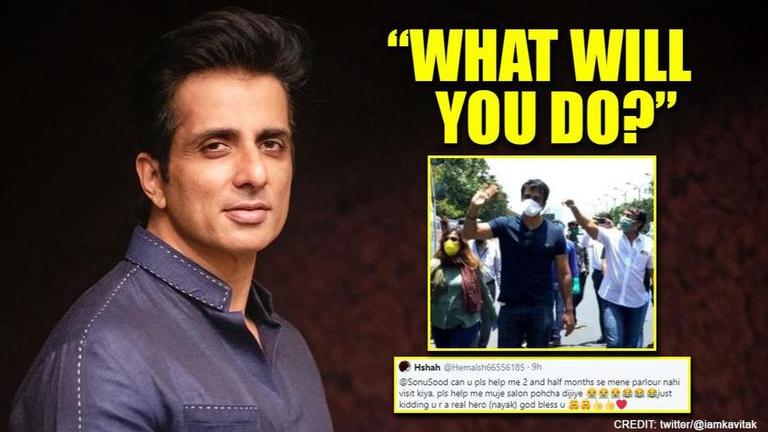 Netizen wants Sonu Sood's help to go to salon, 'Dabangg' actor has a ...