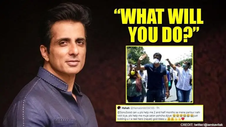Netizen wants Sonu Sood's help to go to salon; 'Dabangg' actor has a funny suggestion