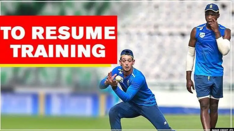 Quinton de Kock-led top South African cricketers return to training post COVID halt Quinton de Kock