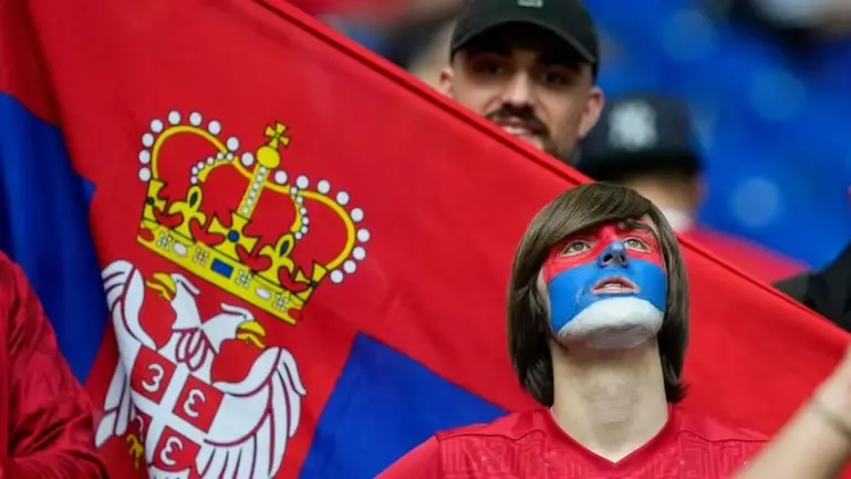 Serbia threaten to withdraw from Euro 2024 over offensive 'kill the serbs' chant by Croatia fans Serbia's fans chant ahead of a Group C match between Serbia and England at the Euro 2024 soccer tournament in Gelsenkirchen, Germany, Sunday, June 16, 2024.