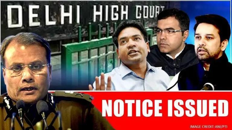 Delhi HC issues notice to Delhi Police Commissioner over BJP leaders' incendiary remarks Delhi HC