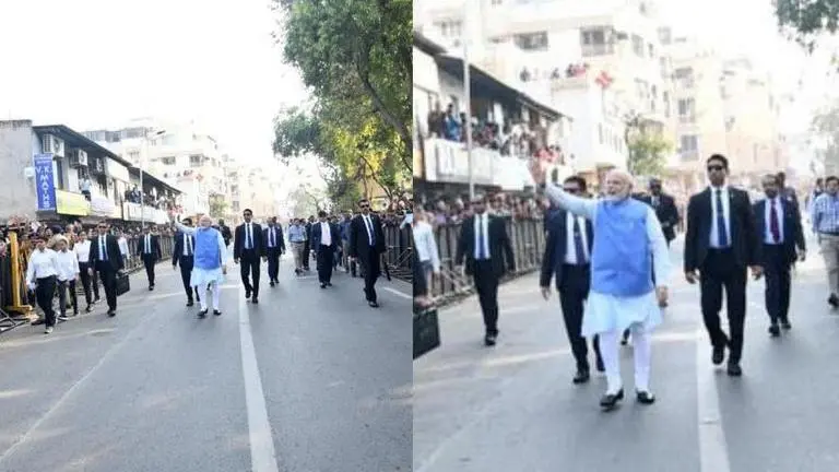 EC snubs Congress' complaint on PM Modi's 'walk', says 'it wasn't a roadshow' PM Modi