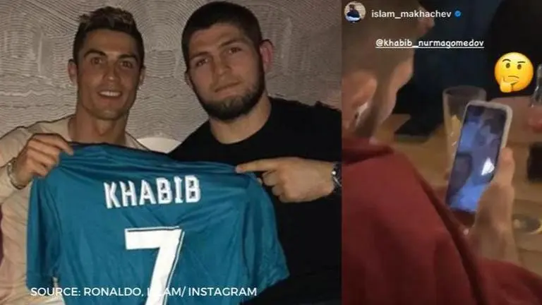 Khabib Nurmagomedov video calls Cristiano Ronaldo: "Putting together a serious team" Khabib Nurmagomedov