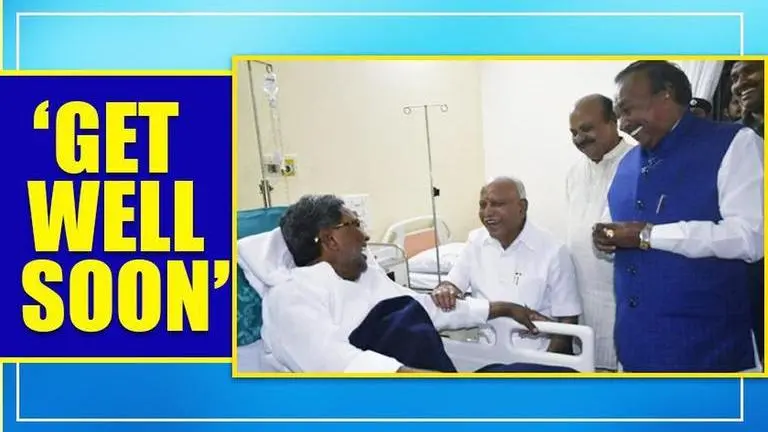 Setting political differences aside, Karnakata CM visits ailing Siddaramaiah at hospital Karnataka