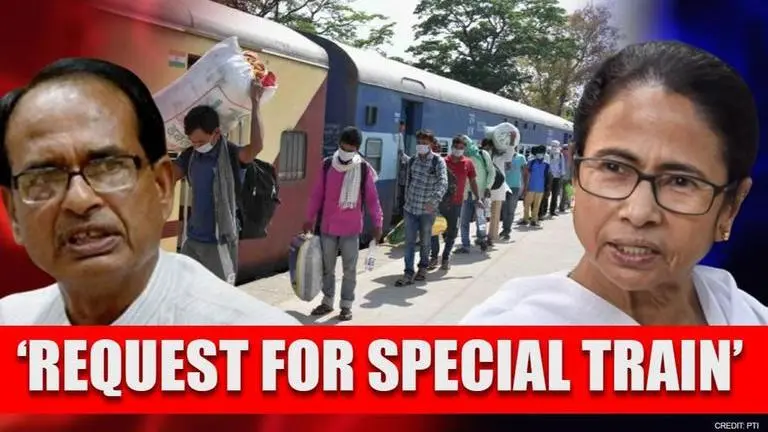 MP CM Shivraj urges WB counterpart Mamata to ask Railways for Indore-Kolkata Shramik train Railways
