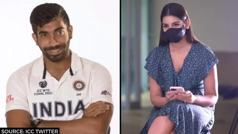 Jasprit Bumrah's reaction to wedding picture in interview with Sanjana Ganesan wins hearts Jasprit Bumrah