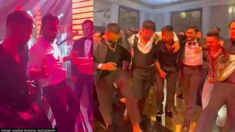 MS Dhoni grooves to Bollywood songs while partying with Pandya brothers in Dubai: Watch MS Dhoni, Hardik Pandya
