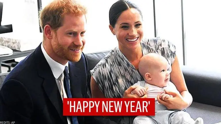 Harry and Meghan's son Archie speaks publicly for the first time to extend New Year wishes Harry