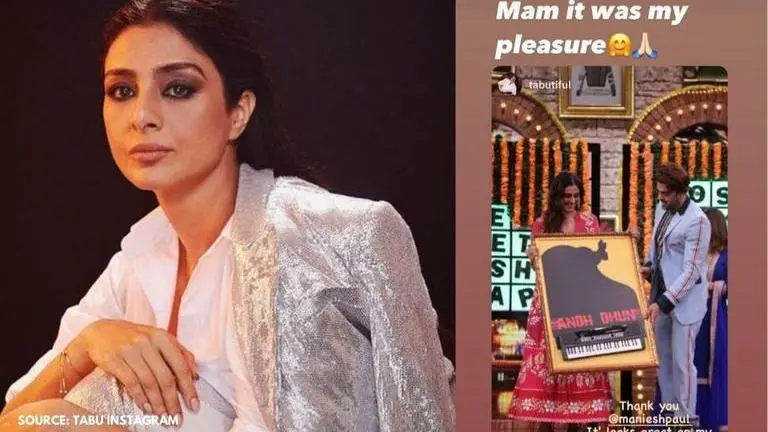 Tabu flaunts Maniesh Paul's gift on her wall, expressesgratitude Tabu