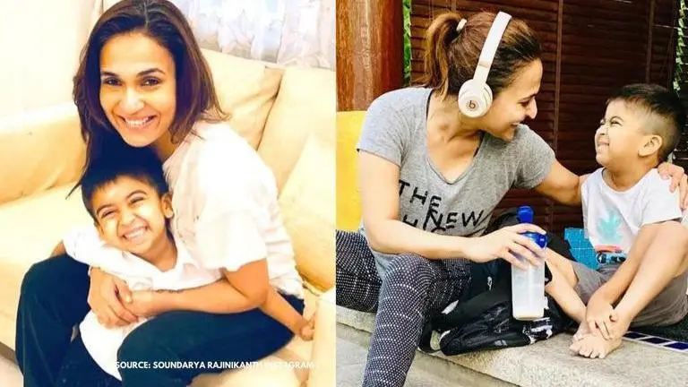 Soundarya Rajinikanth & her son Ved's endearing playtime diaries all about having fun Soundarya Rajinikanth