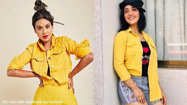 Nia Sharma or Ashnoor Kaur, who wore the yellow jacket better? Nia Sharma