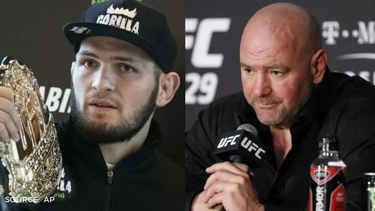 Dana White confirms if Khabib stops Gaethje, he’ll become ‘No. 1 pound-for-pound fighter’ dana white and Khabib Nurmagomedov
