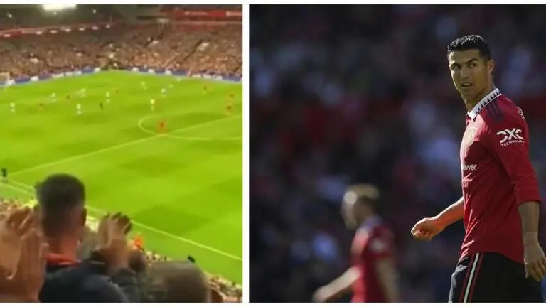 Fans chant Ronaldo's name during Manchester United's heavy loss against Liverpool - WATCH Cristiano Ronaldo