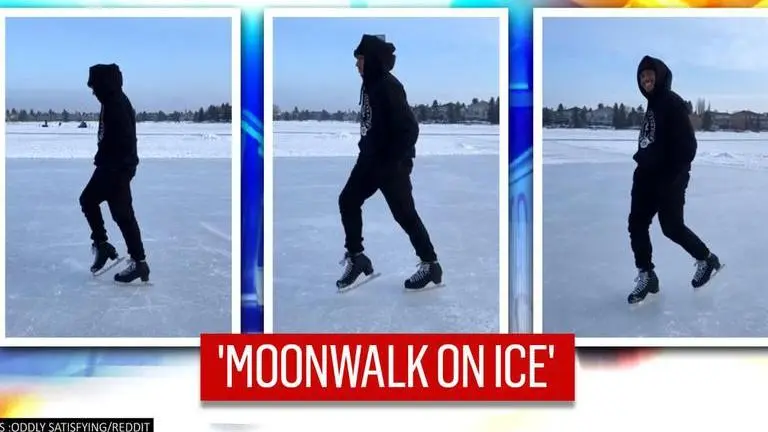 Figure skater's super smooth moonwalk on ice leaves netizens mesmerised, watch the video Figure skater smoothly moonwalks on ice, netizens mesmerised by his smile| Watch