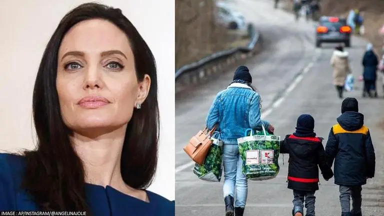 Angelina Jolie expresses concern over safety of Ukranians as thousands flee war-hit nation Angelina Jolie
