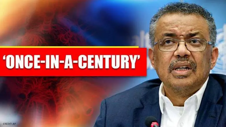 WHO chief Tedros Adhanom Ghebreyesus calls COVID-19 pandemic 'once-in-a-century' crisis WHO