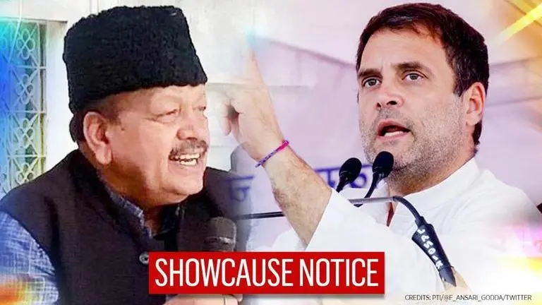Congress issues notice to Jharkhand old-timer Furqan Ansari for criticizing Rahul Gandhi Congress