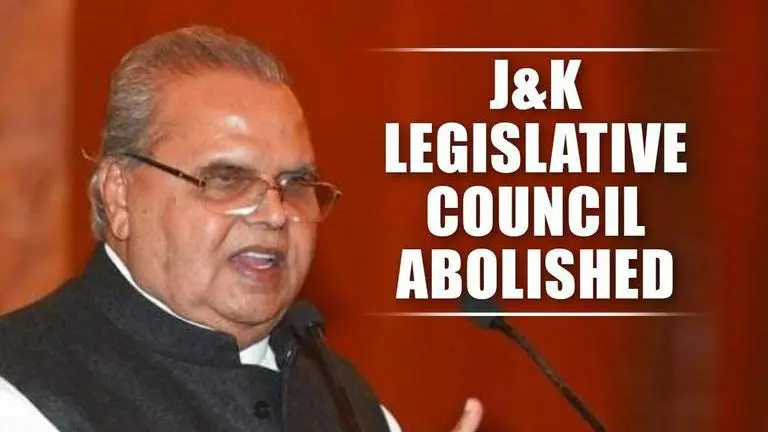 Government abolishes Jammu & Kashmir 36-member Legislative Council Kashmir