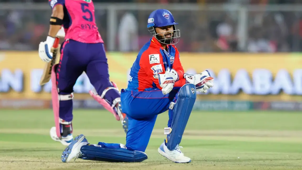 Rishabh Pant during RR vs DC match