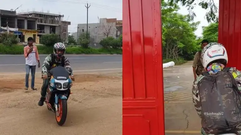WATCH | MS Dhoni spotted riding Honda Repsol 150 In Ranchi, video goes viral MS Dhoni